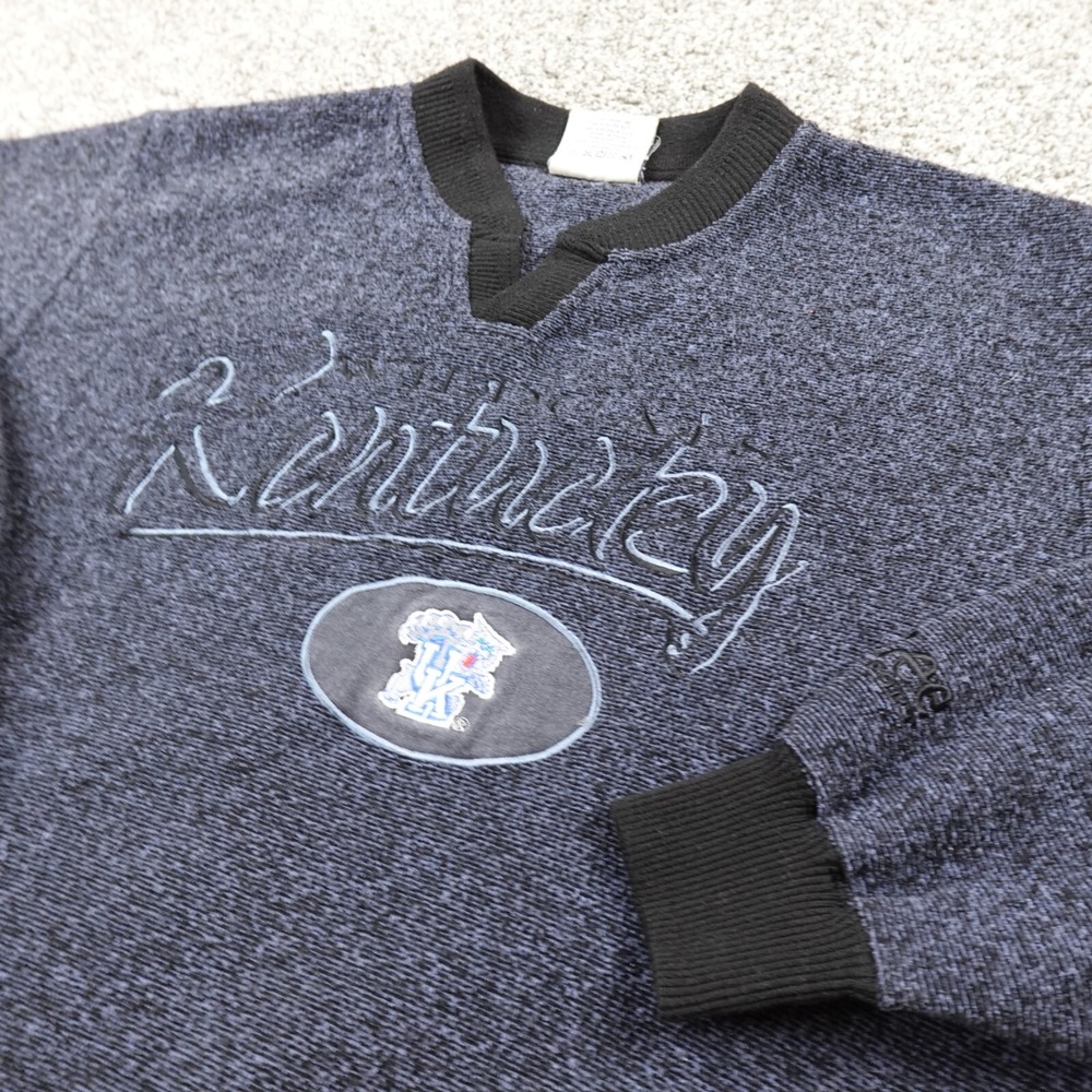 VTG Kentucky Wildcats Sweater Mens M Blue Lee Sport‎ Sweatshirt UK KY NCAA 90s
